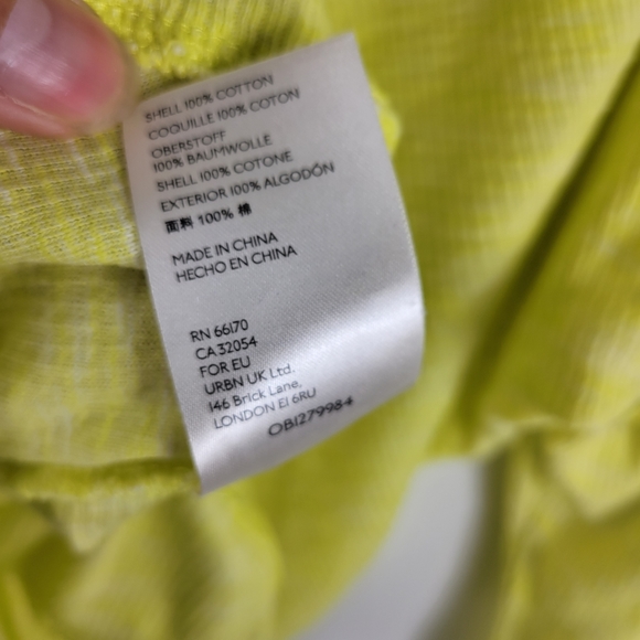 Anthropologie Micro Ribbed Drop Shoulder Asymmetric Hem Tee - Picture 8 of 8